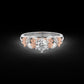 Diamond Ring for her in White & Rose (Petal) DRG22591