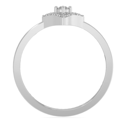 Diamond Ring for her in White Gold DRG22606