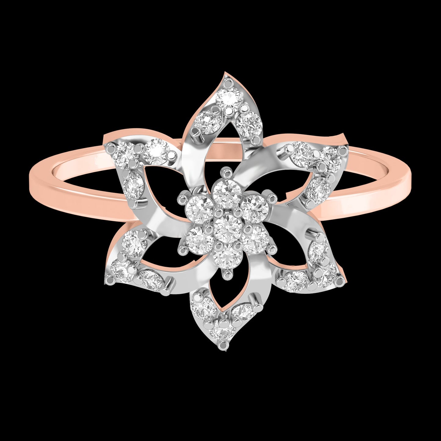 Diamond Ring for her in Rose Gold DRG22608