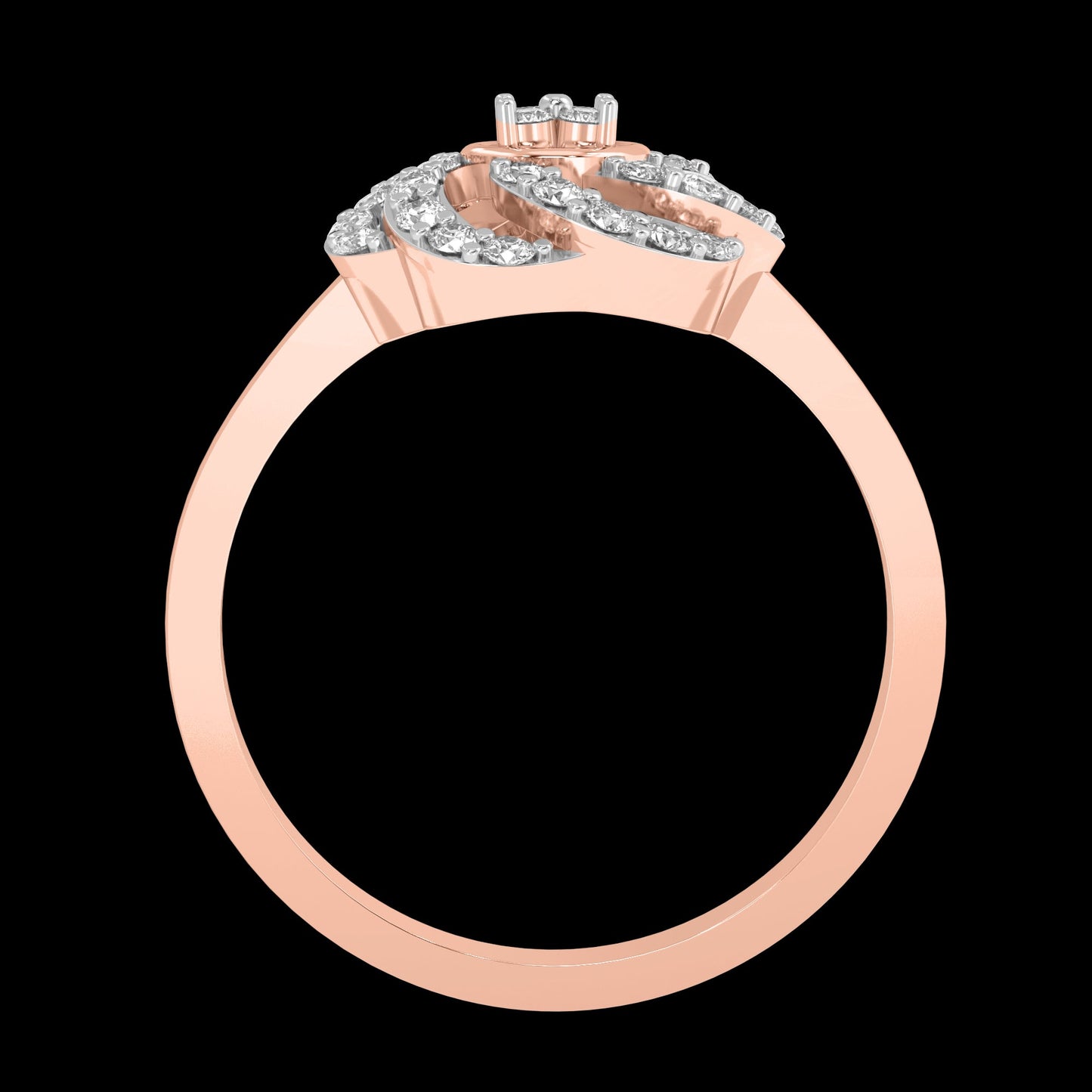 Diamond Ring for her in Rose Gold DRG22610