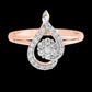 Diamond Ring for her in Rose Gold DRG22611