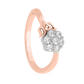 Diamond Ring for her in Rose Gold DRG22643