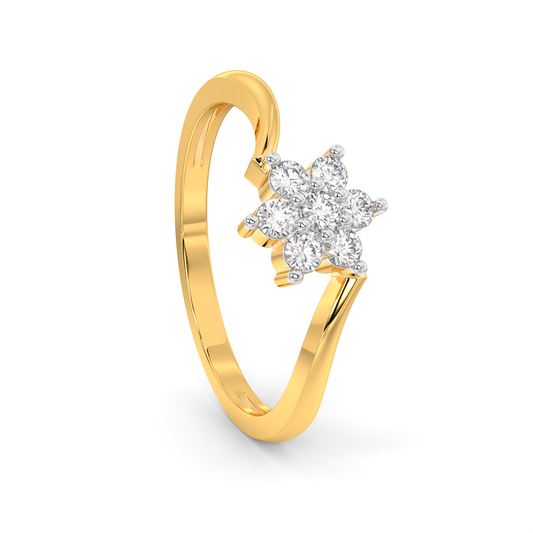 Diamond Ring for her in Yellow Gold DRG22661