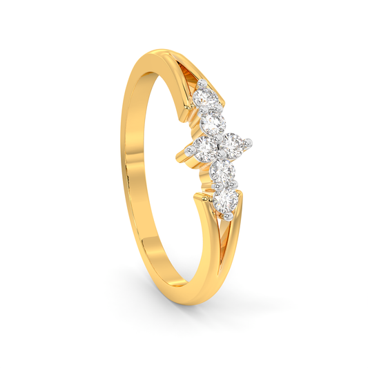 Diamond Ring for her in Yellow Gold DRG22663
