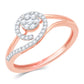 Diamond Ring for her in Rose Gold - DRG23036