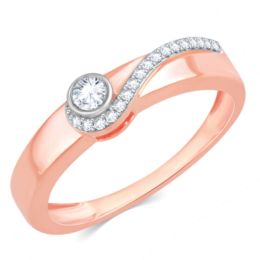 Diamond Ring for her in Rose Gold DRG23317