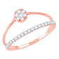 Diamond Ring for her in Rose Gold DRG23445