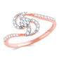 Diamond Ring for her in Rose Gold DRG23450