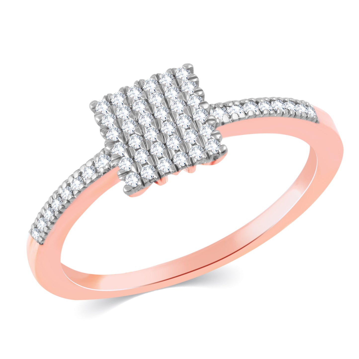 Diamond Ring for her in Rose Gold DRG23475