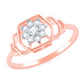 Diamond Ring for her in Rose Gold DRG23480