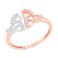 Diamond Ring for her in Rose Gold DRG23498