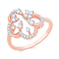 Diamond Ring for her in Rose Gold DRG23505
