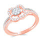 Diamond Ring for her in Rose Gold DRG23514