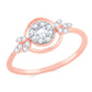 Diamond Ring for her in Rose Gold DRG23519