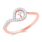 Diamond Ring for her in Rose Gold DRG23558