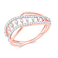 Diamond Ring for her in Rose Gold DRG23580