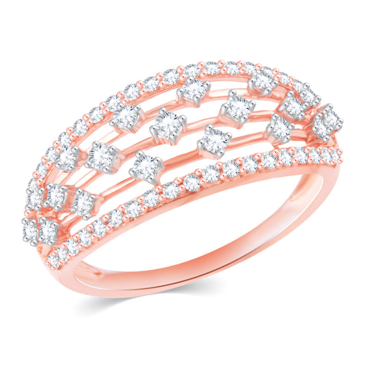 Diamond Ring for her in Rose Gold DRG23587