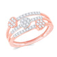 Diamond Ring for her in Rose Gold DRG23626