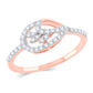 Diamond Ring for her in Rose Gold DRG23694