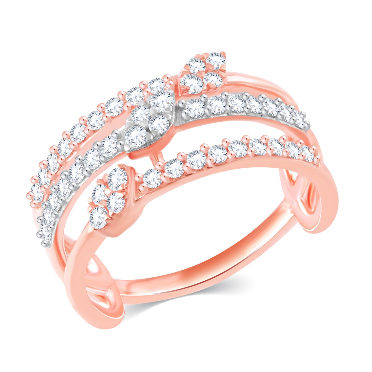 Diamond Ring for her in Rose Gold DRG23735
