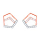 Diamond Earring for her in Rose Gold DSE23028