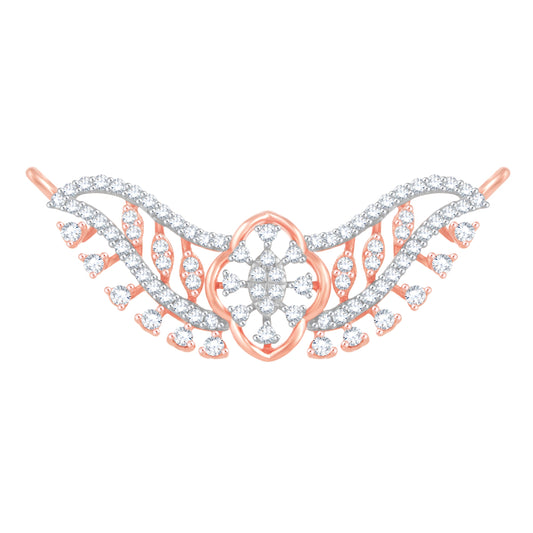 Diamond Mangalsutra Pendant for her in Rose Gold DTN22067