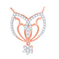 Diamond Mangalsutra Pendant for her in Rose Gold DTN22068