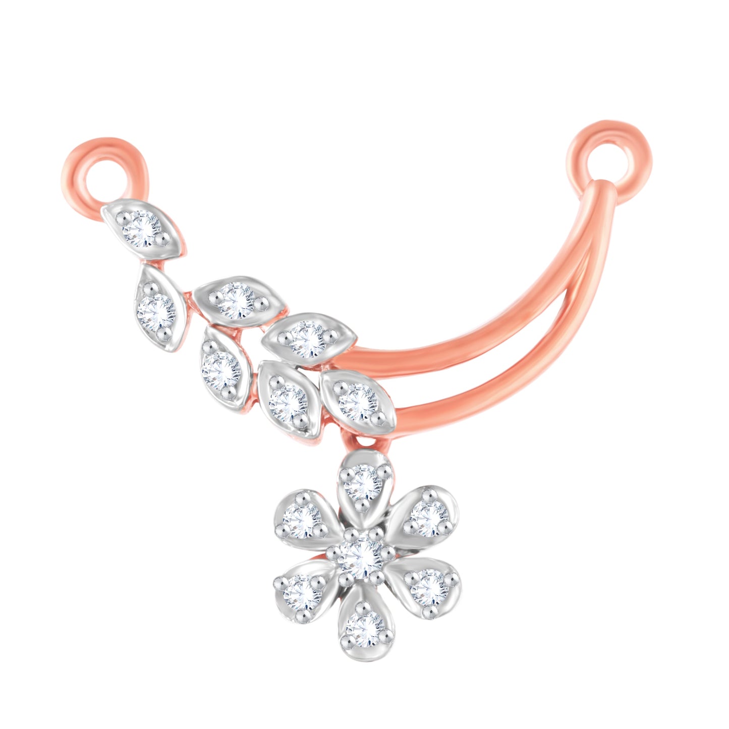 Diamond Mangalsutra Pendant for her in Rose Gold DTN22074