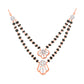 Diamond Mangalsutra Pendant for her in Rose Gold DTN22083