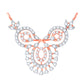 Diamond Mangalsutra Pendant for her in Rose Gold DTN22091