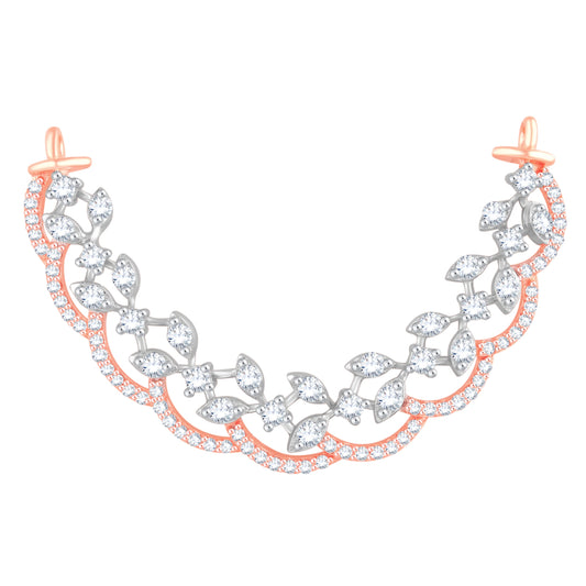 Diamond Mangalsutra Pendant for her in Rose Gold DTN22093
