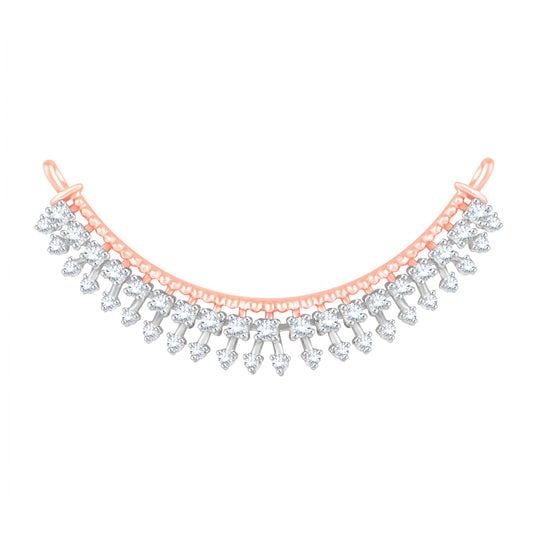 Diamond Mangalsutra Pendant for her in Rose Gold DTN22097