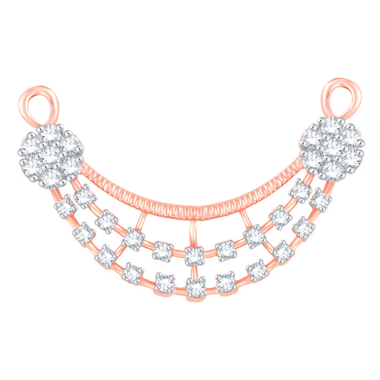Diamond Mangalsutra Pendant for her in Rose Gold DTN22099