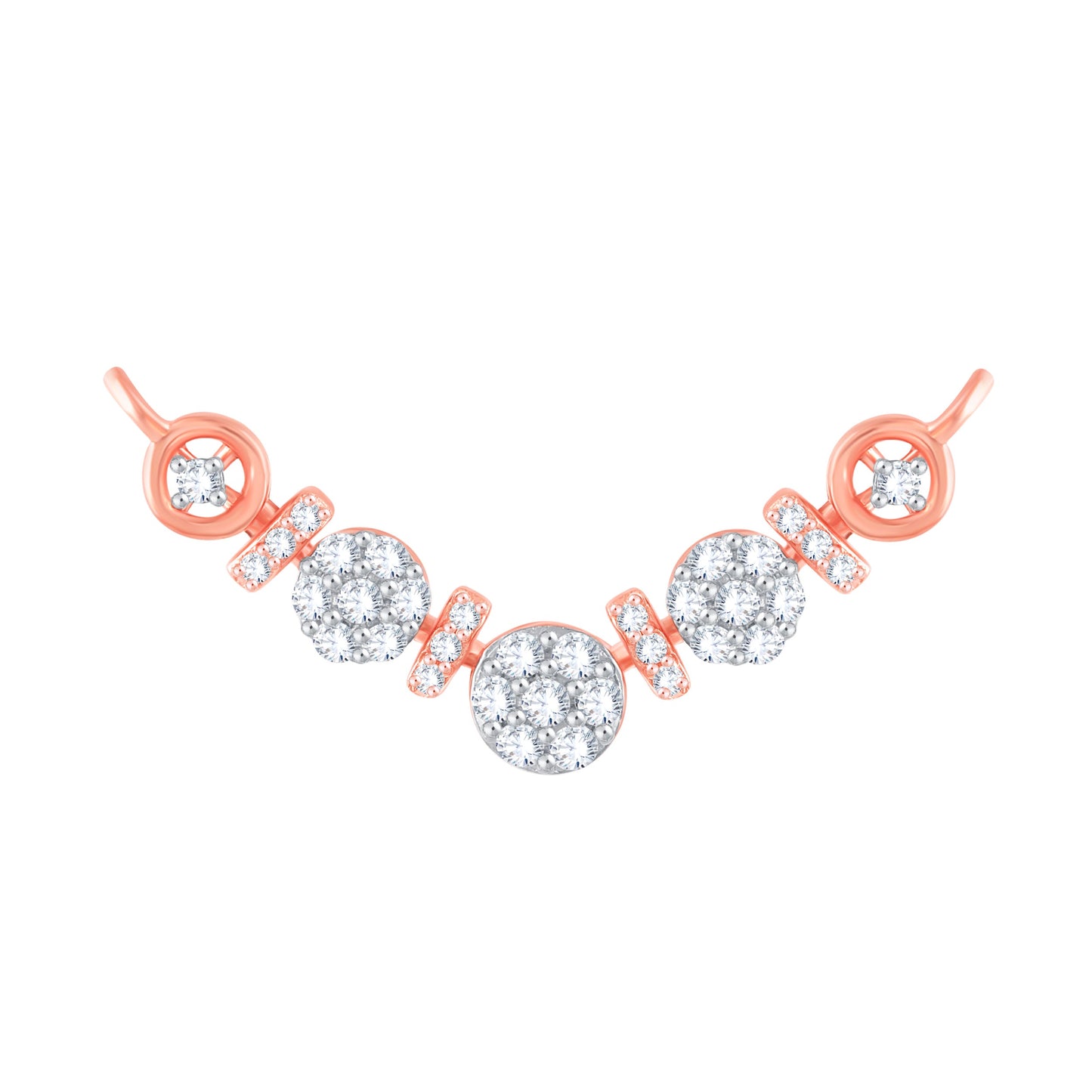Diamond Mangalsutra Pendant for her in Rose Gold DTN22111