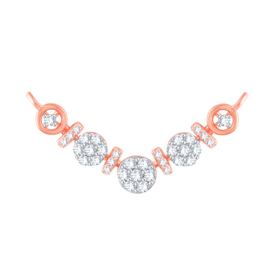 Diamond Mangalsutra Pendant for her in Rose Gold DTN22111