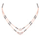 Diamond Mangalsutra Pendant for her in Rose Gold DTN22113