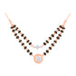 Diamond Mangalsutra Pendant for her in Rose Gold DTN22115