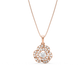 Caroline Double Halo Diamond Pendant