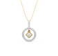 Mysteria Circle Diamond Pendant