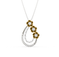 Missy 3 Flower Diamond Pendant