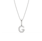 G Alphabet Diamond Pendant