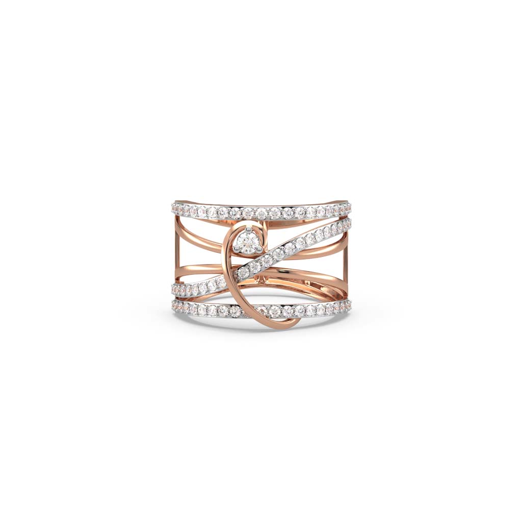 Araceli Criss Cross Diamond Ring