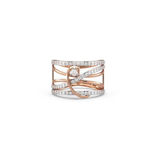 Araceli Criss Cross Diamond Ring