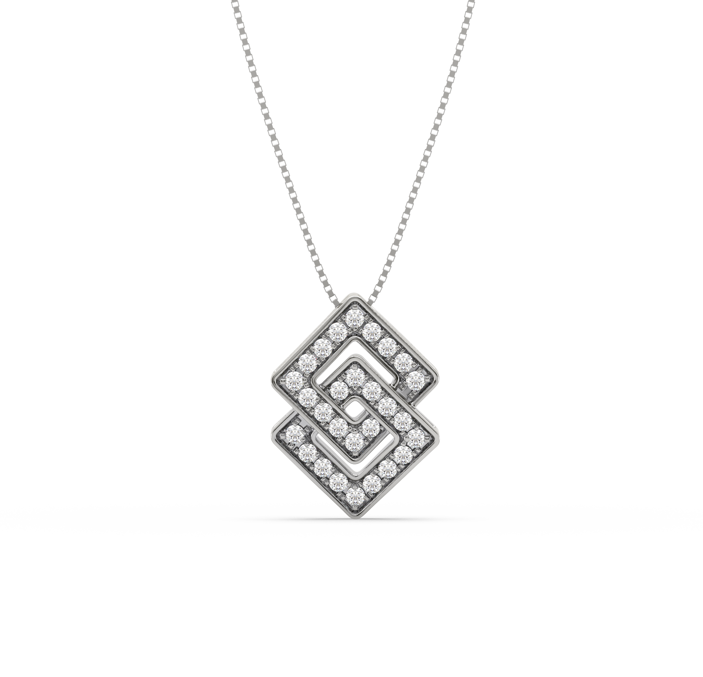 Dyra Geometric Diamond Pendant