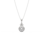Minerva Halo Diamond Pendant