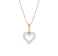 Elise Heart Shaped Diamond Pendant