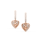 Brooke Dangling Heart Earrings