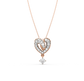 Melba Heart Drop Diamond Pendant