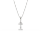 I Alphabet Diamond Pendant