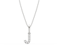 J Alphabet Diamond Pendant